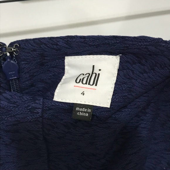 CAbi Blue Embossed Skirt - Picture 5 of 8